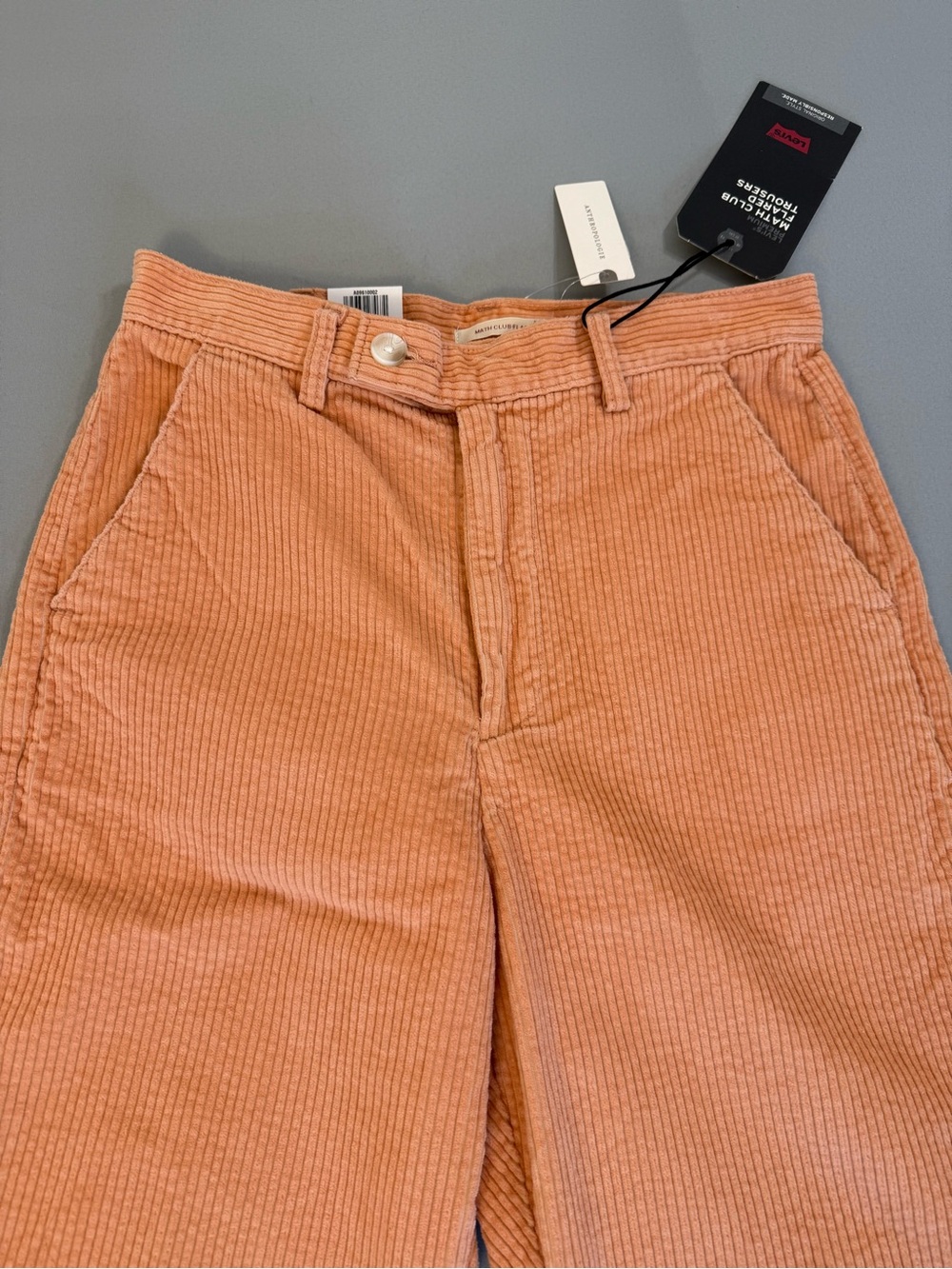 Anthropologie Levi’s Corduroy Pants Size 29 Math Club Cropped New with Tags pink - Picture 8 of 16